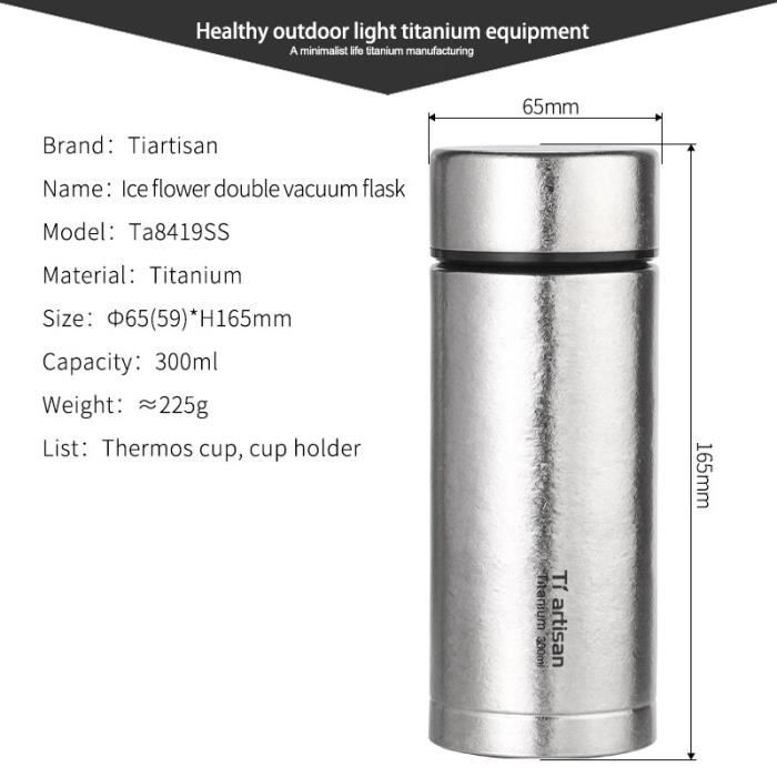 Bouteille Fitness Bouteille Eau Titane 2.5L Boundless Voyage - Grande Capacité, Pour Camping Et Sport Gourde Titane
