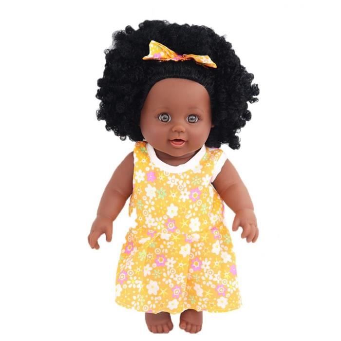 Orange 12 Pouces Simulation De Jeu Pour Bebe Poupees Lifelike Afrique Reincarne Bebe Enfants Jouet Cdiscount Jeux Jouets