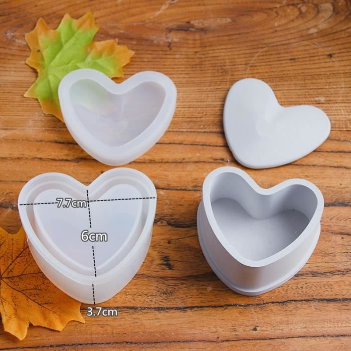 Lot De 3 Moules En Silicone Pour Bougeoirs - DIY Béton, Résine, Bougies, Décoration Maison - 4
