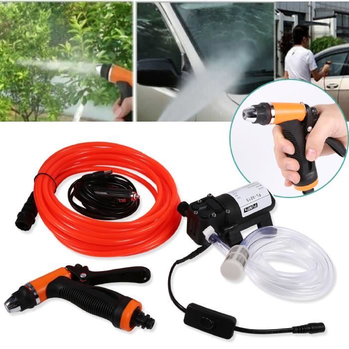 Pompe De Lavage De Voiture Électrique, Haute Pression, 12v, Portable, Kit  De Machine De Nettoyage, Pulvérisateur - Pistolet À Eau Et Neige Mousse  Lance - AliExpress