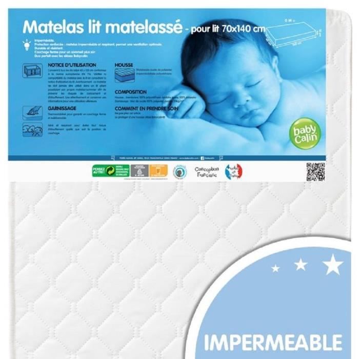 Babycalin Matelas Lit Bebe Matelasse 70x140x10 Cm Avec Housse Matelas Achat Vente Matelas Bebe Soldes Sur Cdiscount Des Le Janvier Cdiscount Babycalin Matelas Lit Bebe Matelasse 70x140x10 Cm Avec Housse Matelas Achat Vente Matelas Bebe Soldes Sur Cdiscount Des Le Janvier Cdiscount