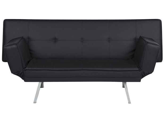 canape convertible cuir noir cdiscount