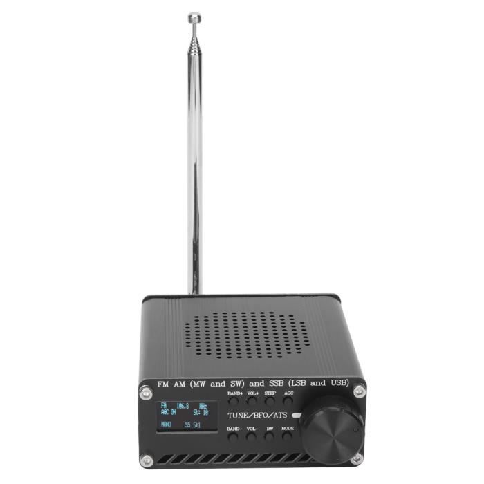 Récepteur Radio ATS-20+ Si4735 DSP – FM/AM/LW/SW/SSB – Écran 0.96" – Batterie 800 MAh – Monde Entier