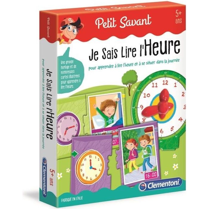 Horloge magnétique pour apprendre à lire l'heure