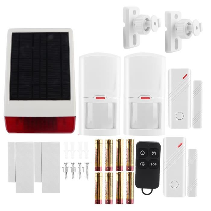 Garosa Alarme GPRS Alarme Antivol sans Fil 4.3in Écran Couleur Full