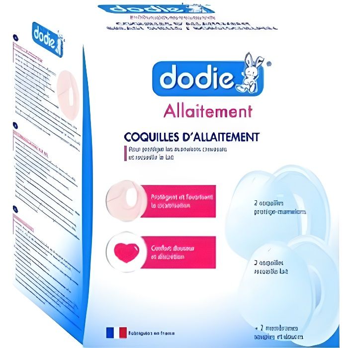 Coquilles d'Allaitement Dodie – 2 Coquilles Perforées et 2 Non Perforées - vue 2
