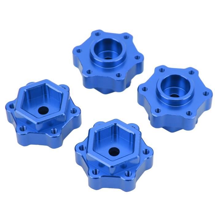 Adaptateurs De Roue Hexagonale 17mm Integy Pour Traxxas Sledge 1/8 - Usinés Billet, Couleur Argent