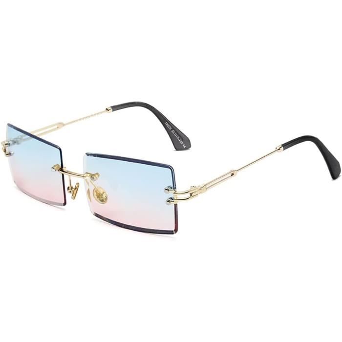 Lunettes De Soleil FOURCHEN Carrées Surdimensionnées - Monture Large Unisexe, Verres UV400