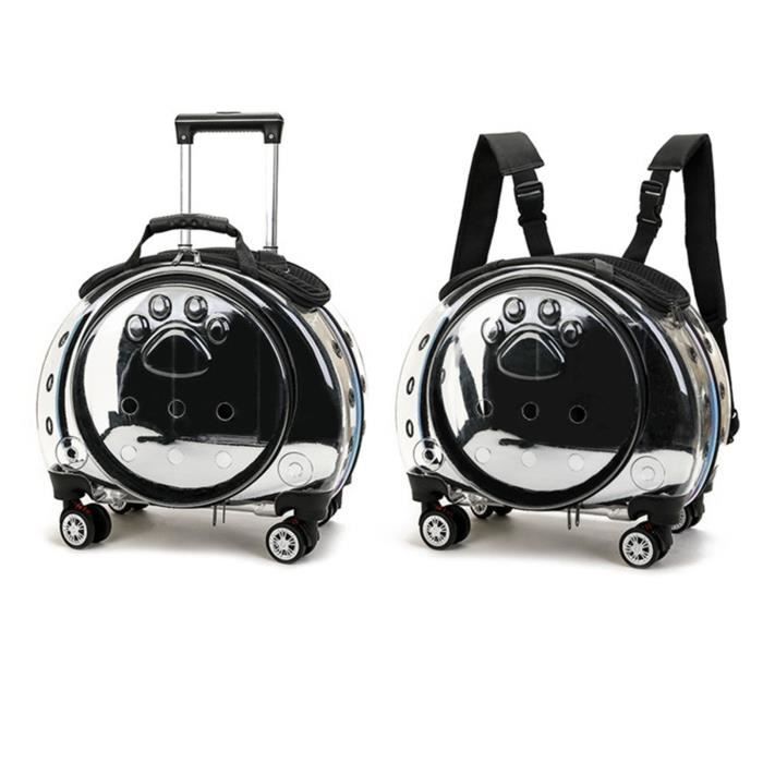 Meilleurs prix pour Valise à roulettes pour animaux de compagnie - FLASIDU - Capsule spatiale portable - Noir