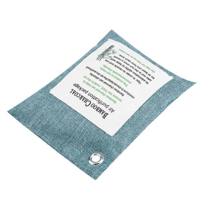 Pack De 5 Sachets Purificateurs D'air Au Charbon De Bambou 200g - Naturel, Sans Odeur - Pour Voiture, Placard, Salle De Bain