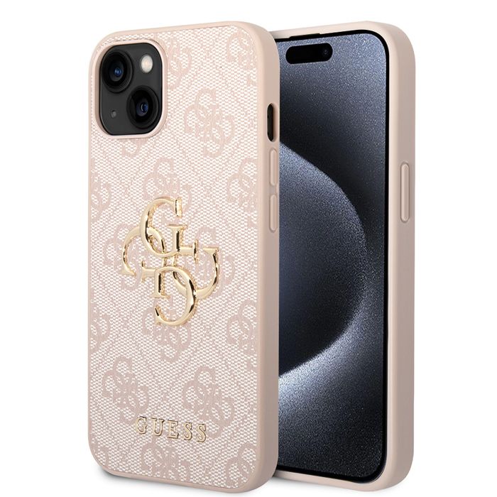 Guess coque de protection pour téléphones portables 15,5 cm (6.1 ) Housse Rose Apple (brand) Apple iPhone 15 - vue 2