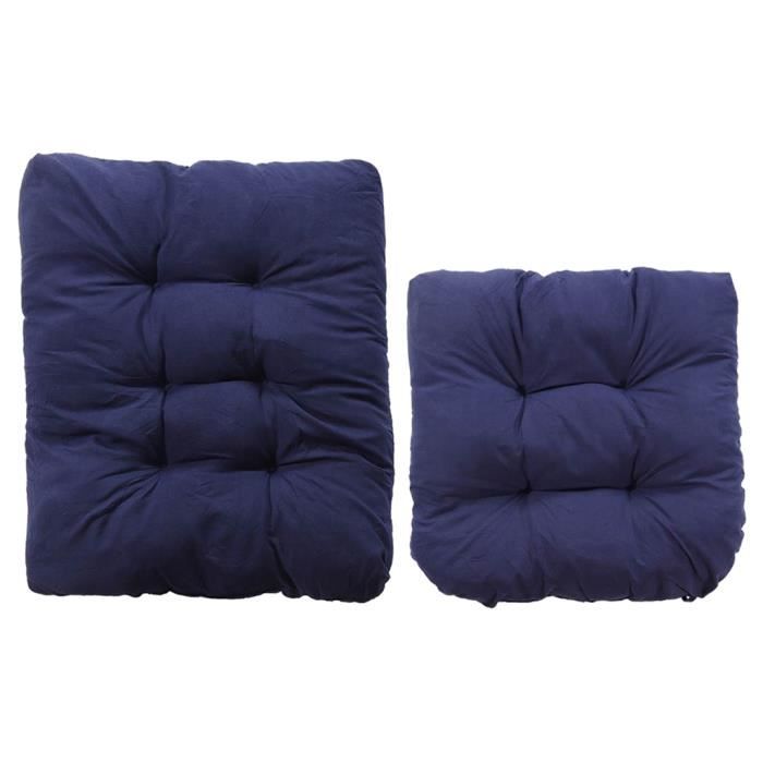 Lot De 2 Coussins De Chaise Rayés épais - Confortables Et Décoratifs Pour Bureau Ou Maison, Motif Café