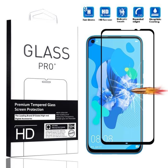 Lot De 10 Films Protection Verre Trempé Pour Huawei P20 Pro Lite - Transparent, Anti-rayures 9H, Anti-bulles - Fabriqué En France
