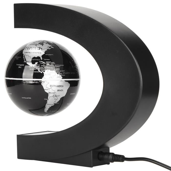 Globe Terrestre Lévitation Magnétique 15cm - Tournant 360° Avec LED Pour Décoration Et Éducation