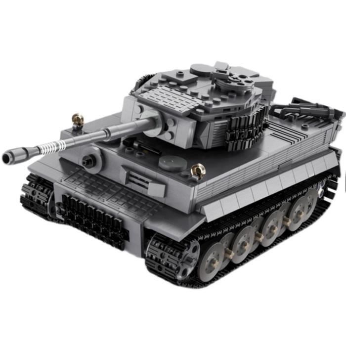 C61071 Seconde Guerre mondiale Tiger Tank Électrique Télécommande Voiture Blocs de Construction Assemblé Petites Particules Garçon