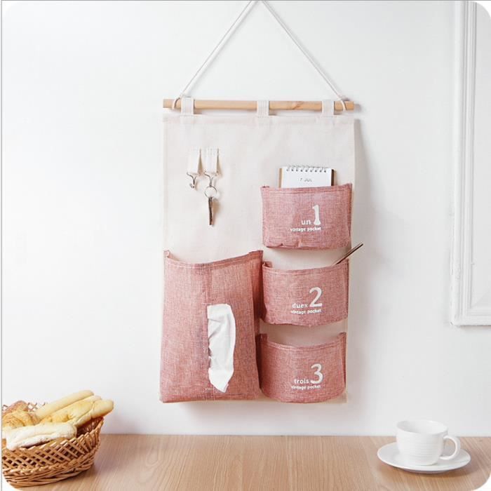 Sac De Rangement Suspendu Pour Lit Bébé – 2 Poches – Organise Couches, Jouets, Vêtements