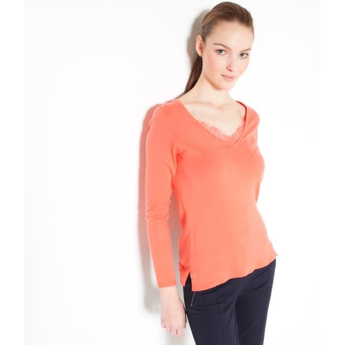 Pull femme corail clearance