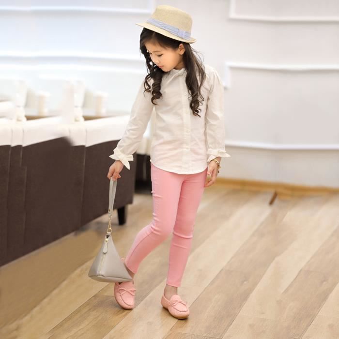 Hotskynie Bambin Bebe Fille Solide Crayon Maigre Enfants Stretchy Leggings Pantalon Zxypk Rose Rose Cdiscount Pret A Porter