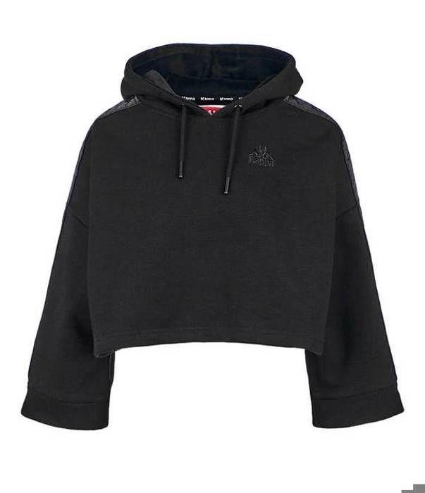 Sweat capuche Allas Kappa Femme Noir Noir Cdiscount Pret a Porter