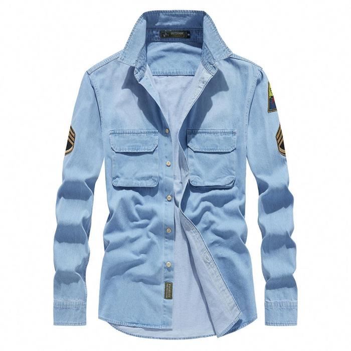 Chemise homme unie manches hotsell longues