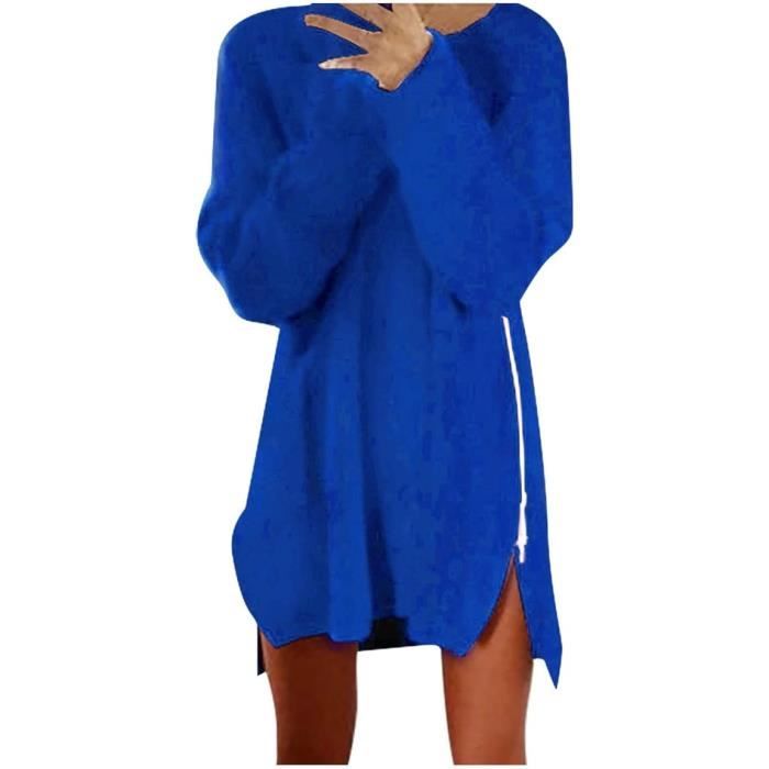 Robe pull bleu roi outlet