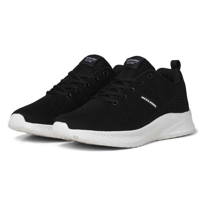 jack & jones Baskets - JACK & JONES - Anthracite - Fermeture Lacets - Doublure en maille polyester - Bout rond