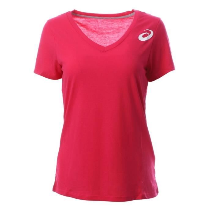 asics t shirt femme marron