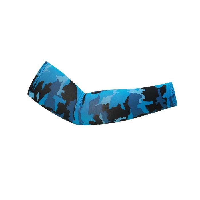 Manchons De Bras Football Protection Solaire - Taille Libre Bleu Clair, Idéal Sport