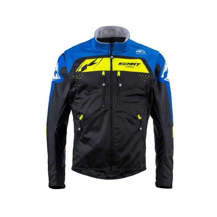 Veste moto Kenny Softshell Enduro noir blue 3XL