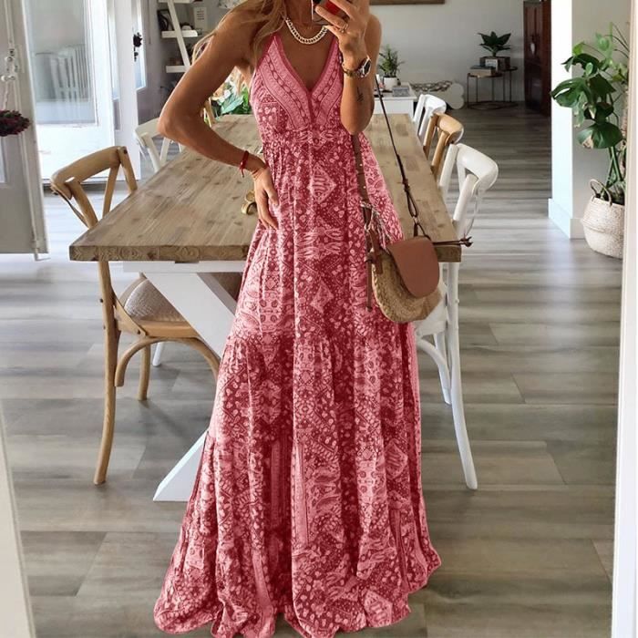 Robe longue femme fleurie sales