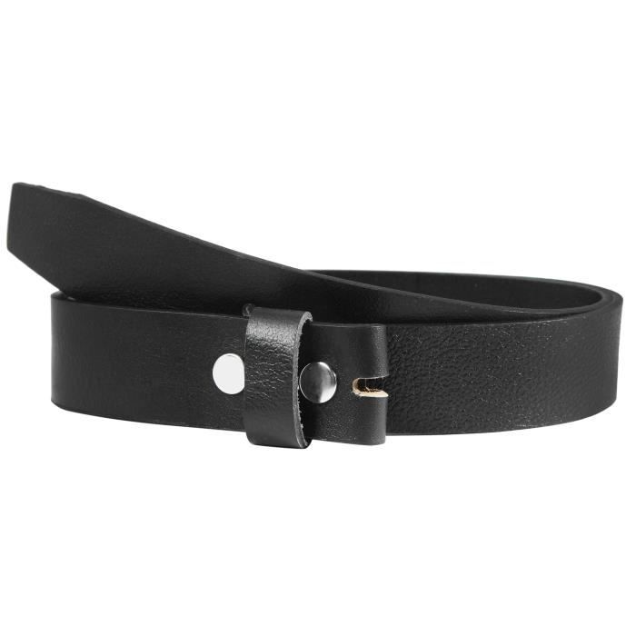 Ceinture femme cuir veritable 115 cm luxe simple noir Largeur 3.5 cm 115 cm Cdiscount Pret a Porter