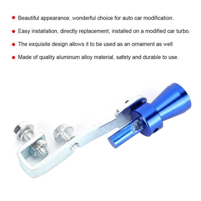 Sifflet Turbo Pour Échappement - Simulateur BOV En Aluminium - Taille XL