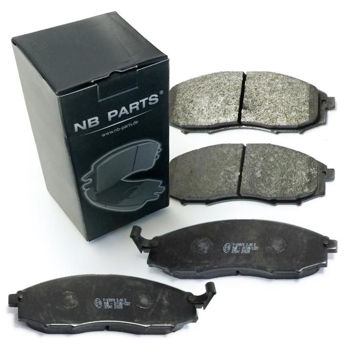 Kit Frein Avant Nissan Navara D22 - 2 Disques + 4 Plaquettes Frankberg, Compatible Pathfinder R50