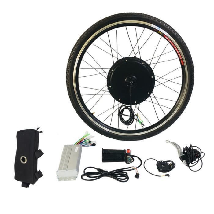 Vélo E-Bike Kit Conversion 48 V 1 kW 26" Transformation avec ensemble moteur arrière set vélos 