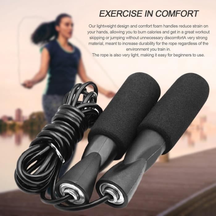 Corde à Sauter Enfant Adulte Maison Corde à Sauter Antidérapante LYNXSD - Pour Fitness, Crossfit, Cardio, Adulte Et Enfant