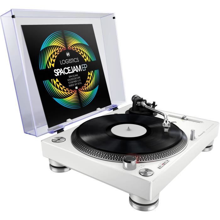 PIONEER PLX-500 Blanche - Platine vinyle à entraînement direct 3 vitesses (33-45-78 trs/min) avec pré-ampli intégré et port USB