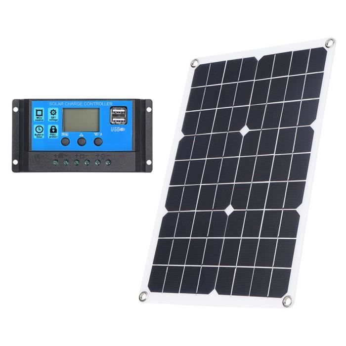 Panneau Solaire Pour Camping Car Kit De Chargeur De Batterie Pour Panneau Solaire, Kit De