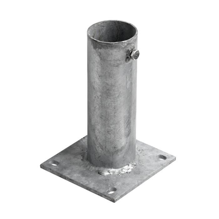 Platine galvanisée cheap pour poteau bois