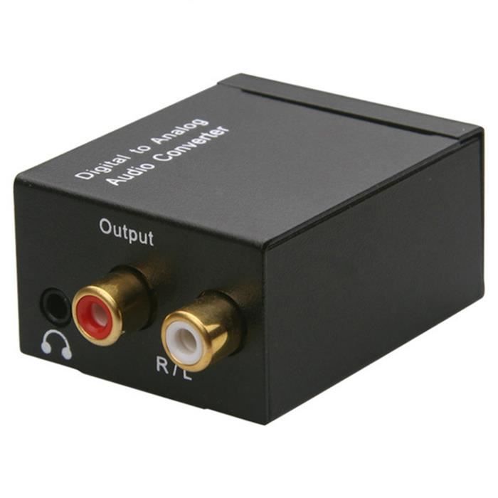Convertisseur Audio NuméRique Optique Vers Analogique SPDIF Coaxial Toslink RCA Achat / Vente