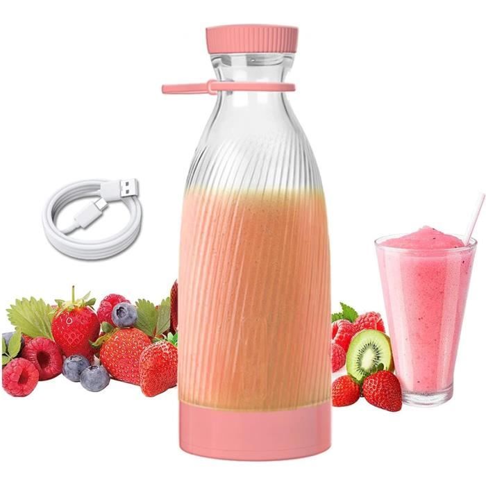 Mini Blender Smoothie Portable, 500 Ml, Conception à 6 Lames Blender