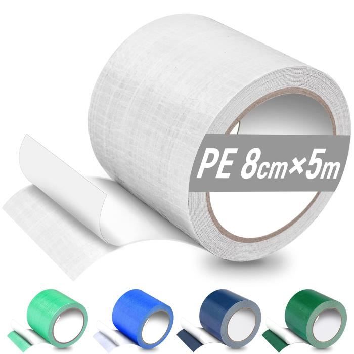 Ruban De Réparation PVC Pour Bâche - 8 Cm X 5 M, Vert - Imperméable, Haute Adhérence - Pour Tentes, Auvents, Bâches De Camion - 10