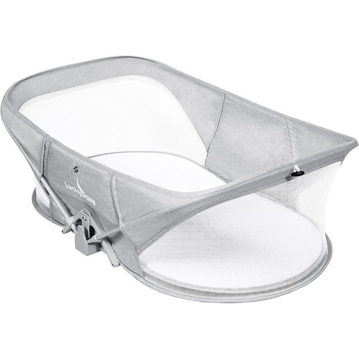 Berceau Pliant Portable Pour Nouveau-né - Lit Bébé De Voyage Avec Filet Respirant, Se Transforme En Sac à Dos, Léger Et Compact