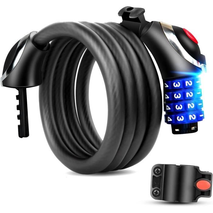 Fixation de verrouillage de vélo universelle, fixateur de câble de verrouillage, cadre de vélo
