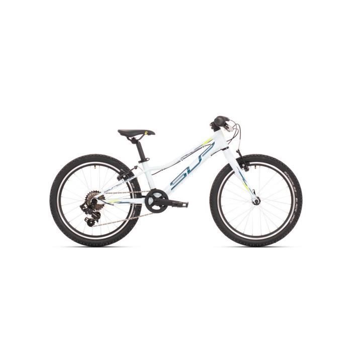 VTT enfant Superior Racer XC 20 - Tout suspendu - Blanc/pétrole/jaune - SUPERIOR