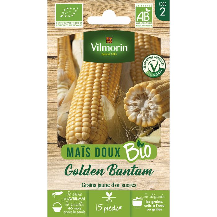 Meilleurs prix pour Vilmorin Mais Golden Bantam bio