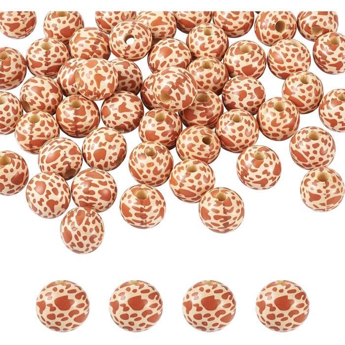 Anneome 100pièces Perles Rondes Vrac Pour Bricolage Et