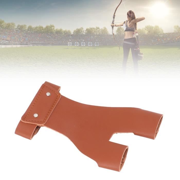 Protège-bras Tir à L'arc En Cuir PU - Taille L, Main Gauche, Pour Arc Long Ou Chasse