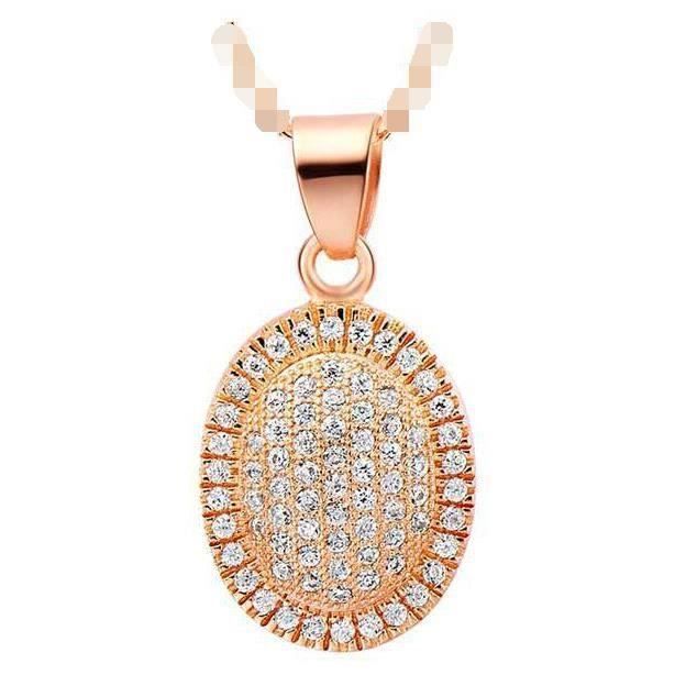 Collier à pendentif à plaque frangée - or main image 1