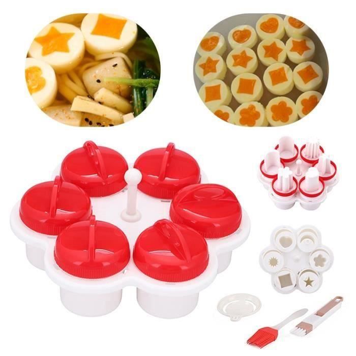 Eggies - Lot De 6 Moules à œufs Sans Coquille - Pour Cuisson Au Bain-marie Ou Micro-ondes - Neuf
