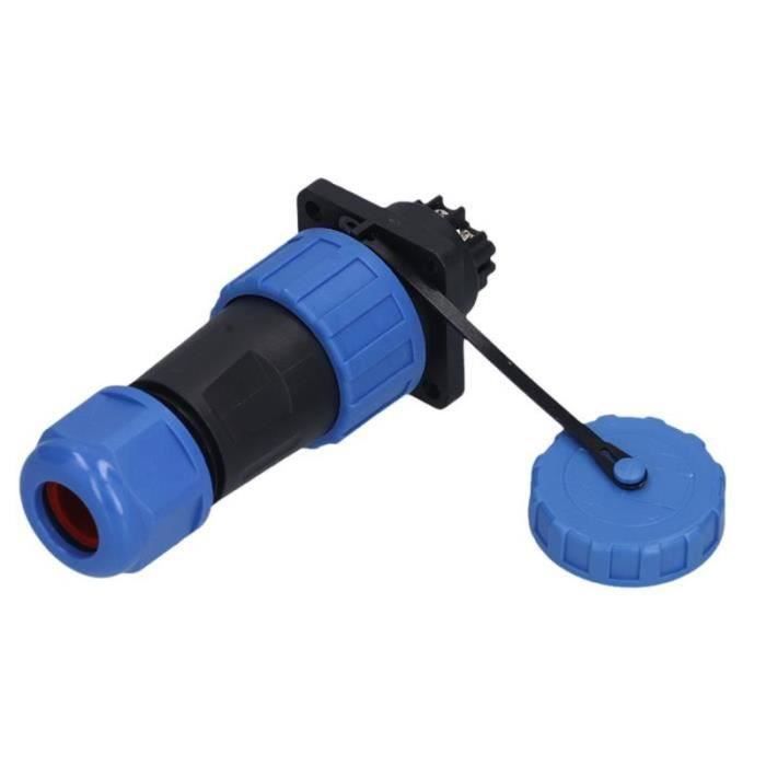 Alnicov LP-16 Connecteur Étanché Industriel IP67 4 Broches M16 - Prise à Bride Dégagement Rapide Aviation